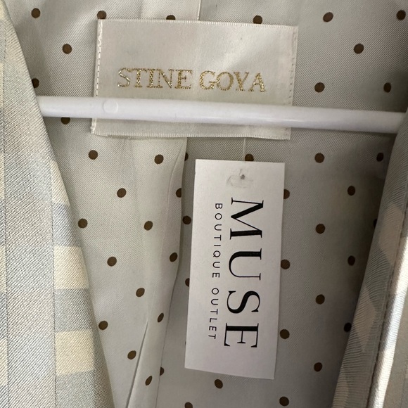 NWT Stine Goya Sharon Check Peplum Plaid Top Blouse. Offers welcome! - Picture 3 of 6